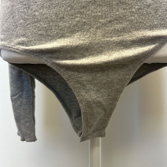 Free People Super Soft Turtleneck Bodysuit Gray S - Picture 3 of 5